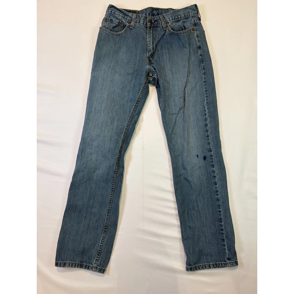 Levi's 559 Relaxed Straight‎ Leg Jeans Men's W30 L32 Blue Denim Casual Stain